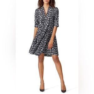 EUC Derek Lam Collective Feather Scarf Neck Dress, size 54 (Italy)/size 16/18 US